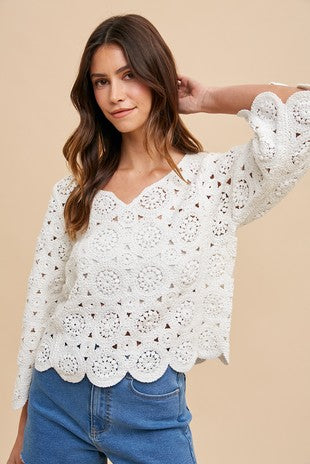 Gianna Crochet Top