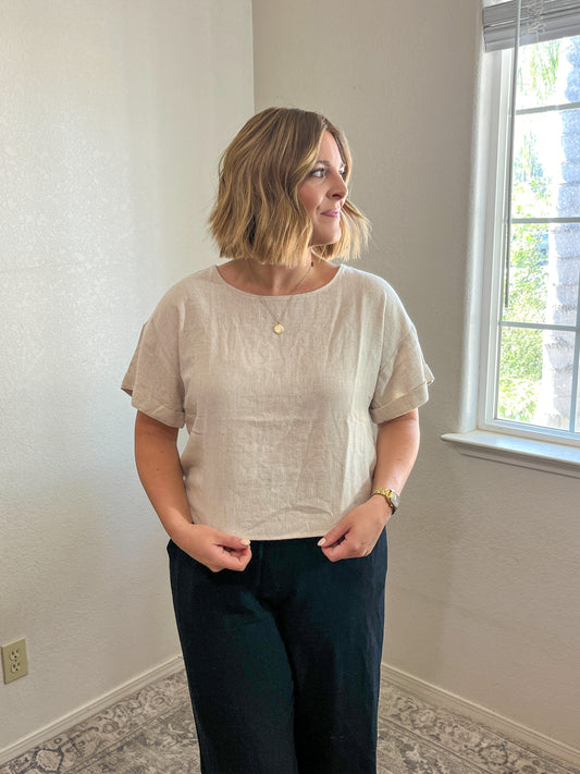 Sutton Linen Top