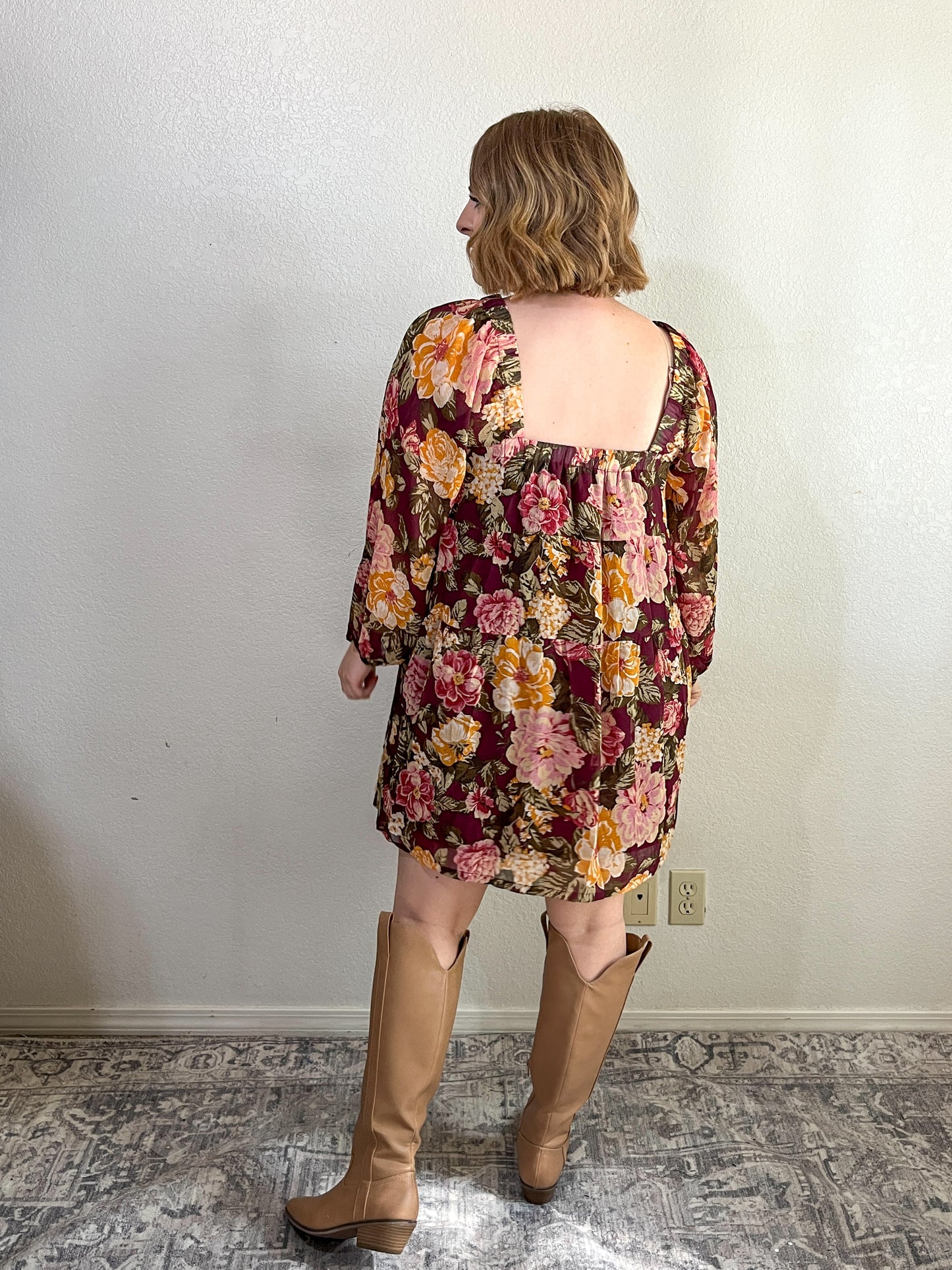 Raven Floral Dress