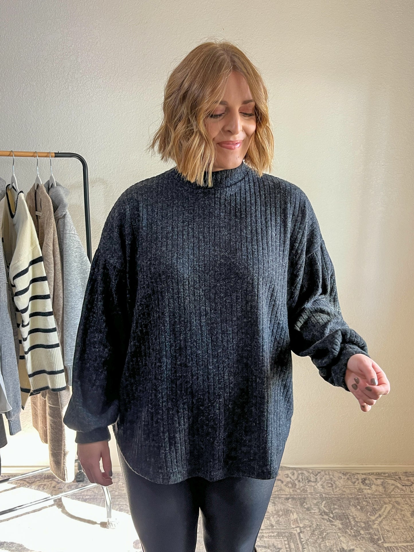 Frankie Mock Neck Top