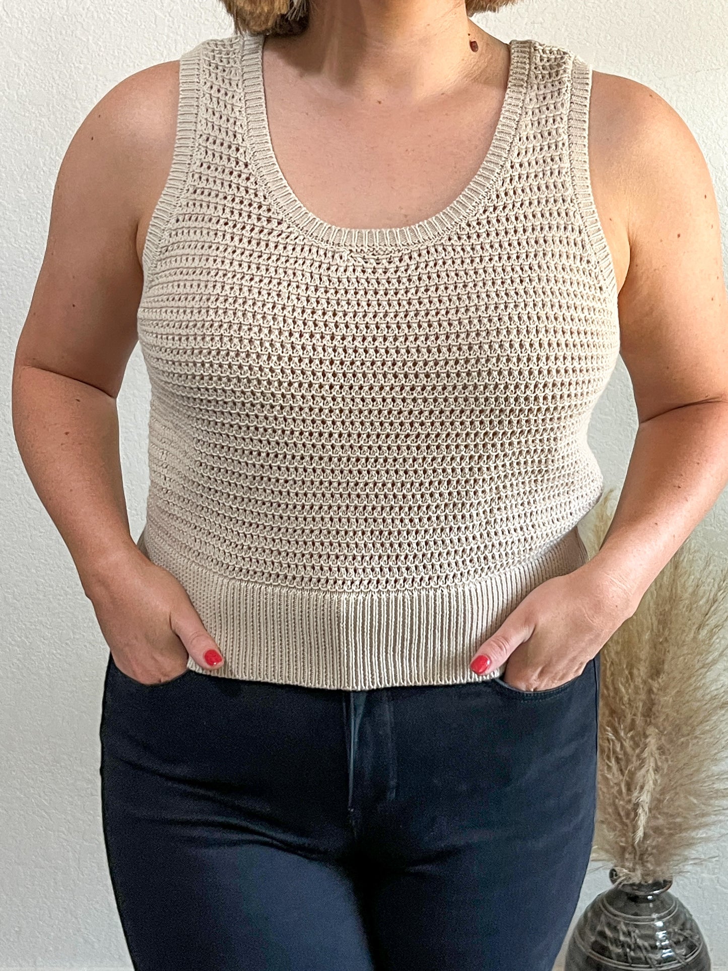 Taupe Knit Tank