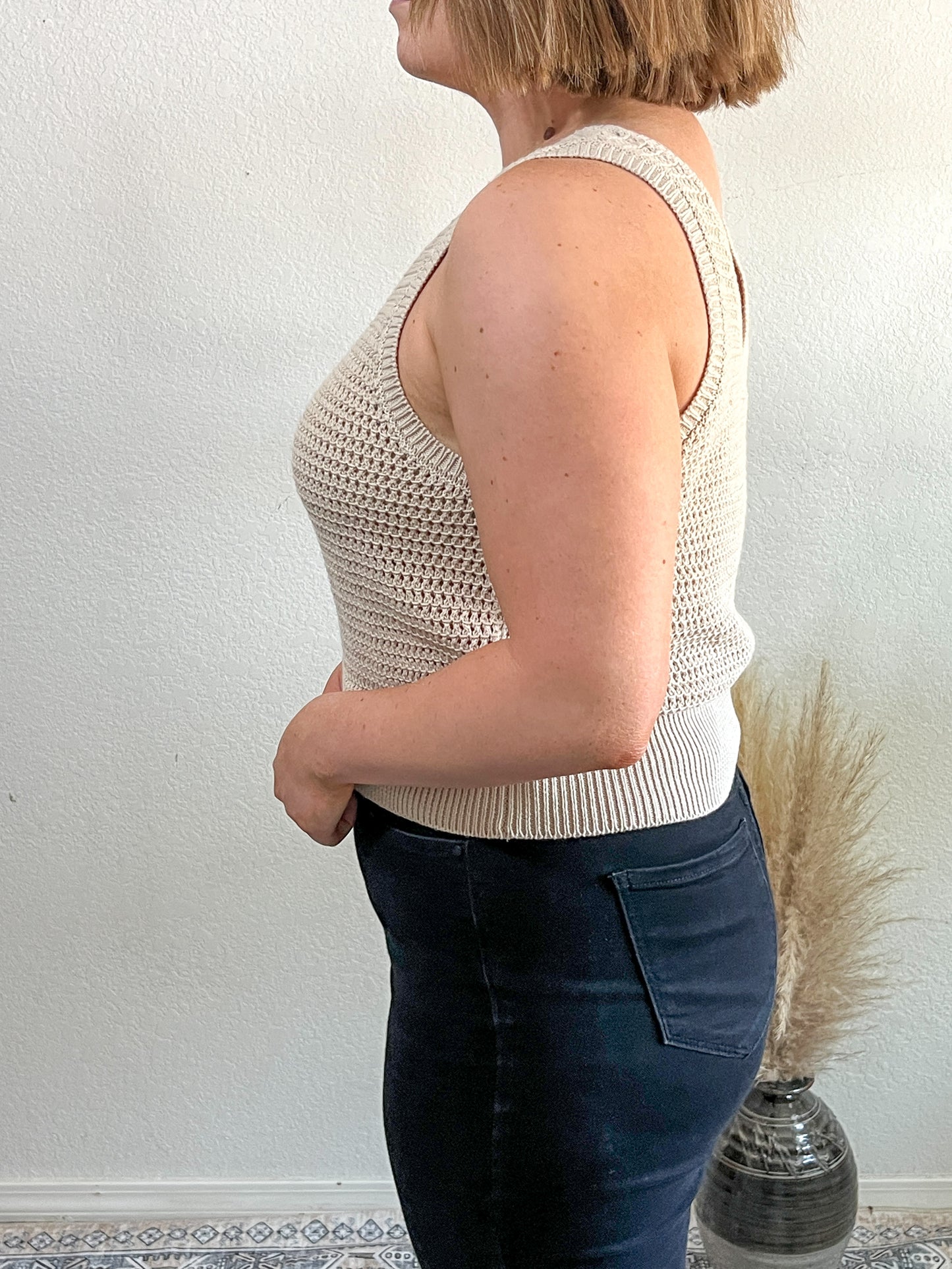 Taupe Knit Tank