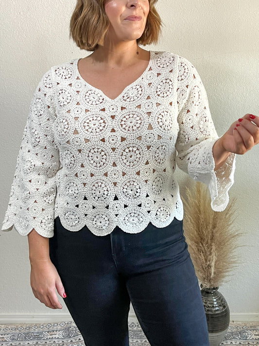 Gianna Crochet Top