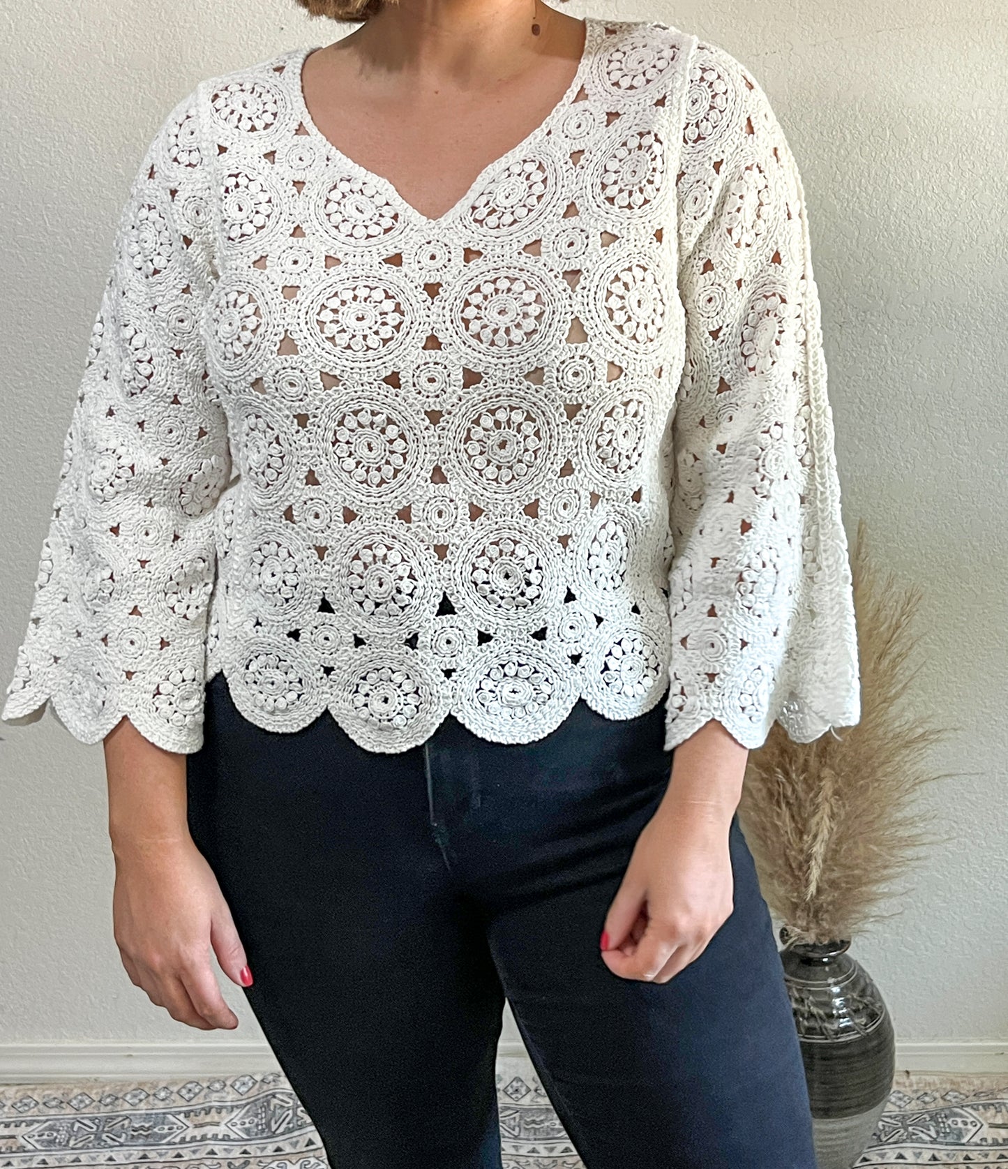 Gianna Crochet Top