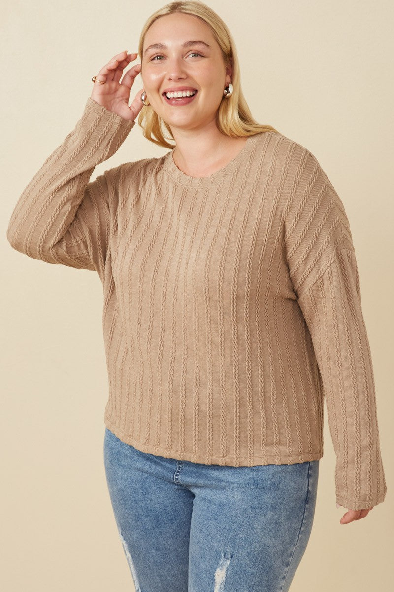 PLUS Carly knit top