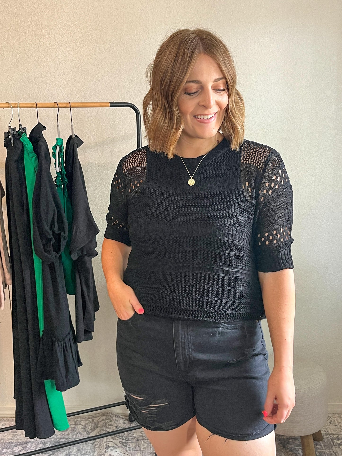 Callie Crochet Top