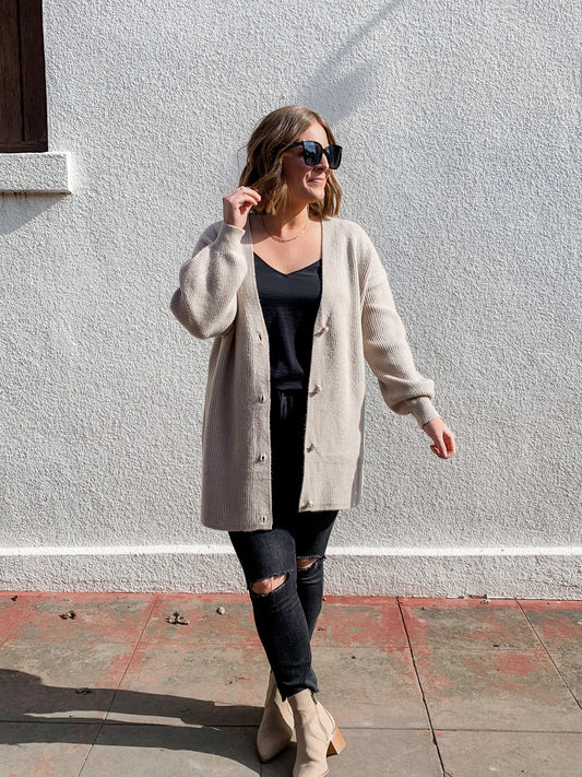 Demi Ribbed Cardigan