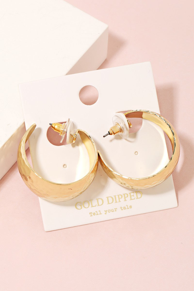 Iris Gold Hoops