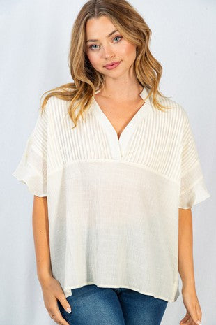 Bailey Pintucked Top