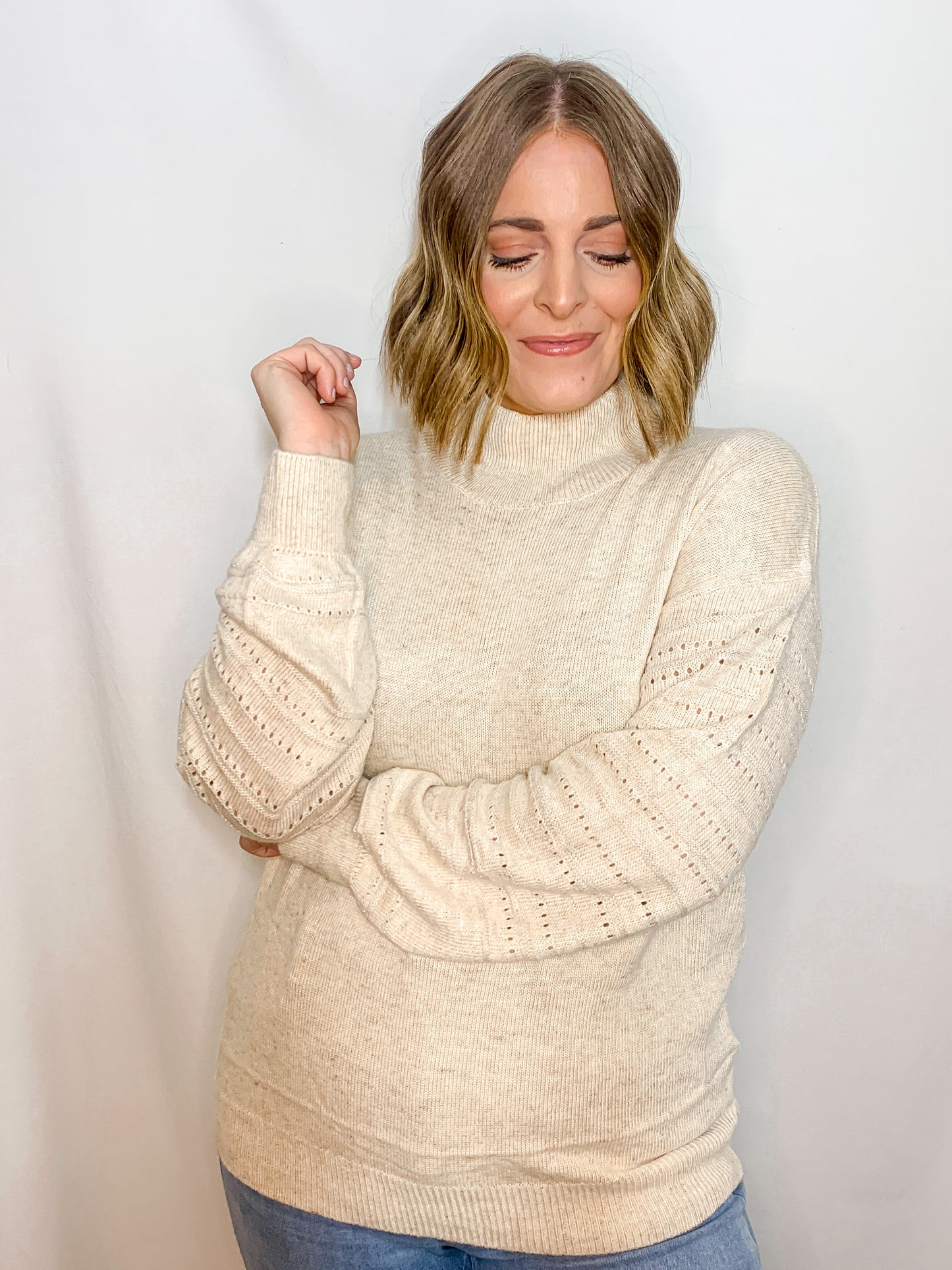 Kennedy Mock Neck Sweater